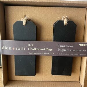 allen + roth Black Chalkboard Tags - 8 ct